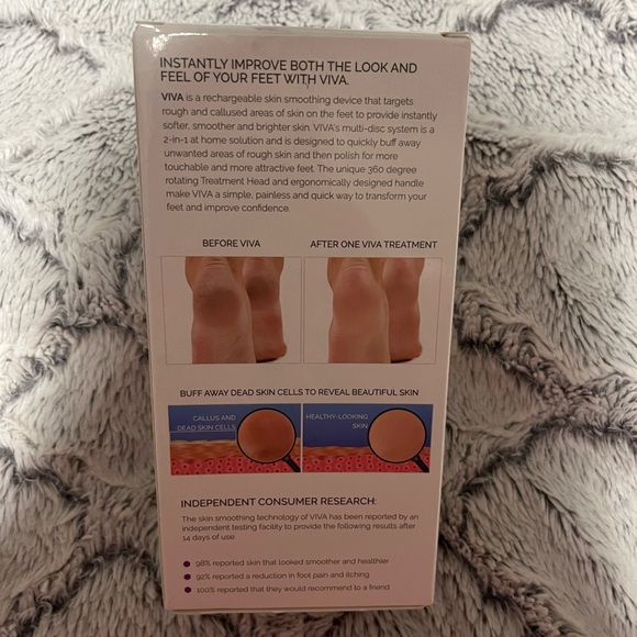 Spa Sciences VIVA Advanced Pedicure Foot Smoothing System Waterproof - Picture 4 of 4